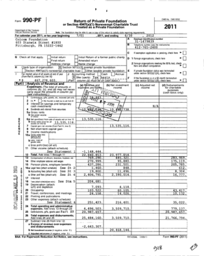 Form 990-PF 2011