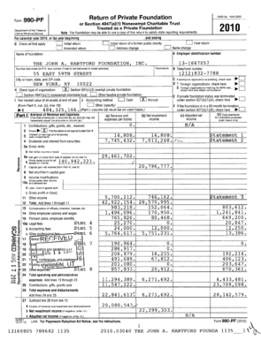 Form 990-PF 2010