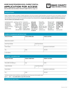 Parent Portal Access Application