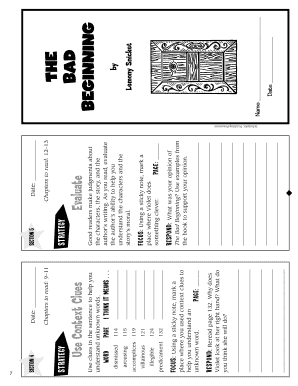 Reading Strategy Worksheet
