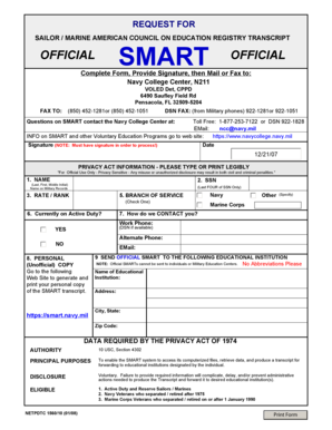 Sailor Marine American Council on Education Registry Transcript