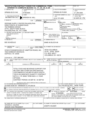 US Federal Solicitation Contract Form