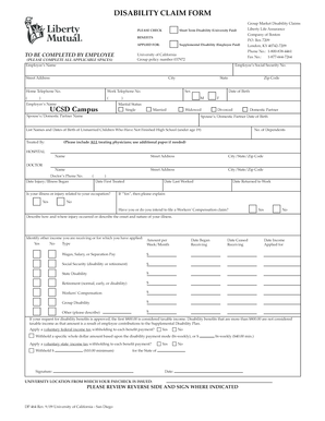 Disability Claim Form