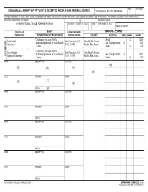 International Trade Administration Form