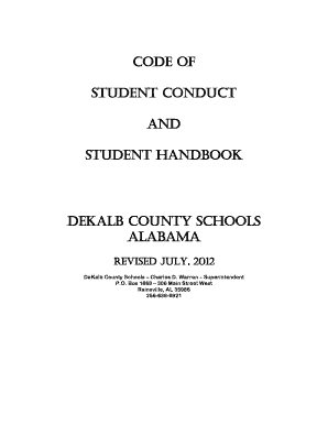 DeKalb County Student Conduct Handbook
