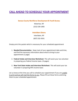 IRS Form 13614-C Intake and Interview Worksheet