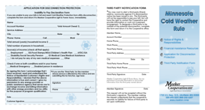 Minnesota Disconnection Protection Third Party Notification Form