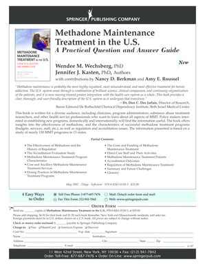 Methadone Maintenance Treatment Guide