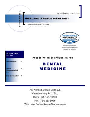 Prescription Compounding Form