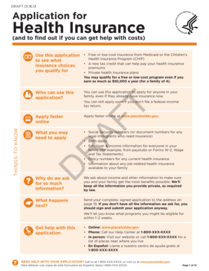Health Insurance Application Form