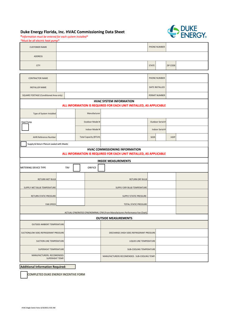 Hvac start up report template Fill out & sign online DocHub