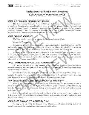 Georgia Statutory Financial Power of Attorney
