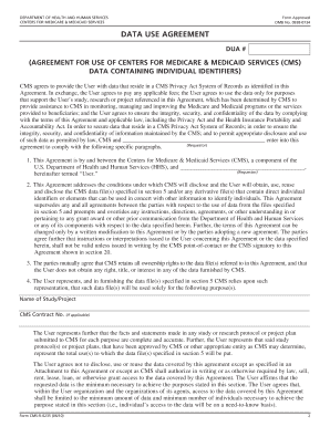 CMS Data Use Agreement Form