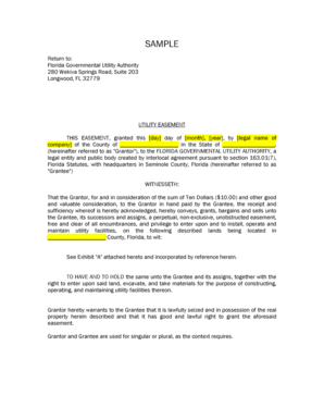 Utility Easement Agreement