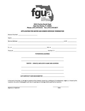 Termination letter template - service termination email customer form