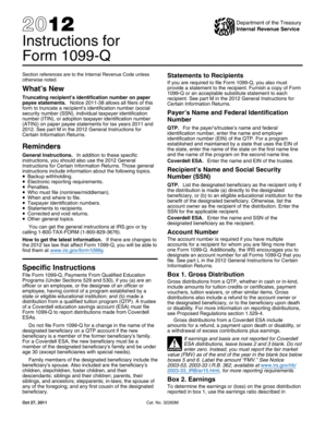 Instructions for Form 1099-Q (2012)