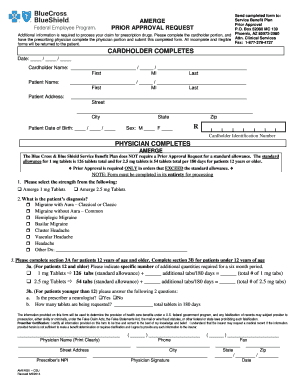 AMERGE Prior Approval Request Form