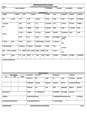 Retention/transition program data worksheet - ArmyReenlistment.com