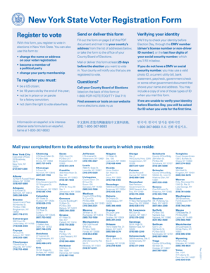 New York State Voter Registration Form