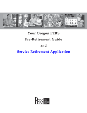 Oregon PERS Service Retirement Application