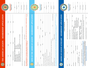 American Legion Membership Application
