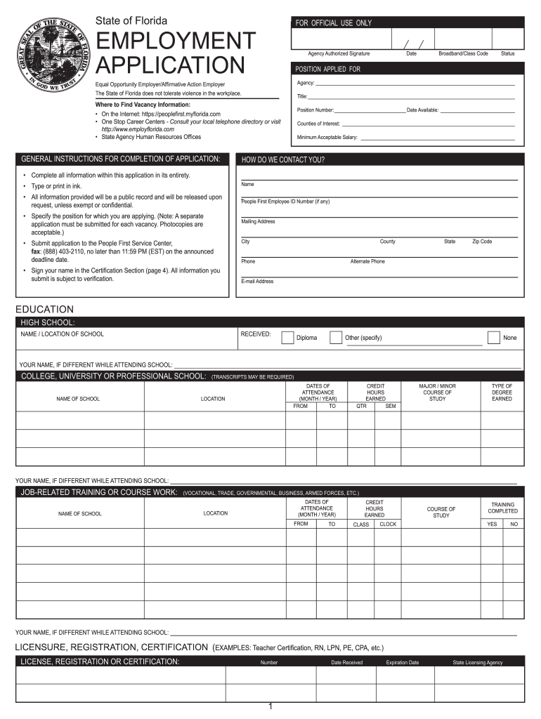 People first application fillable 2013 form Preview on Page 1.