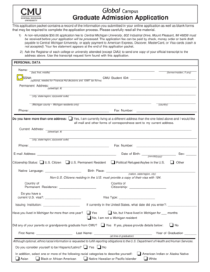 Graduate Admission Application