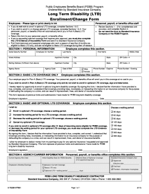PEBB Long Term Disability Enrollment Form