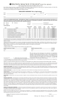 Brown Mackie College Enrollment Agreement