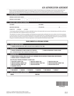 ACH Authorization Agreement
