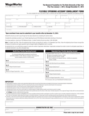 Flexible Spending Account Enrollment Form