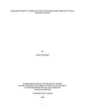 EXPLORING WRITTEN COMMUNICATION TECHNIQUES FOR COMPLEX NATURAL - ufdcimages uflib ufl