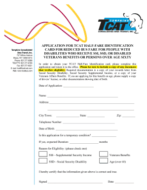 TCAT Half-Fare Identification Application