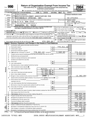 Form 990 Tax Exemption Return