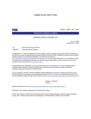 Exhibit 24.20: OFAC FAQs - HR Compliance Expert