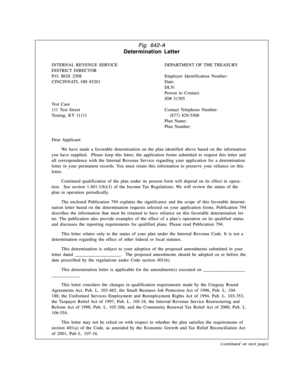 IRS Determination Letter