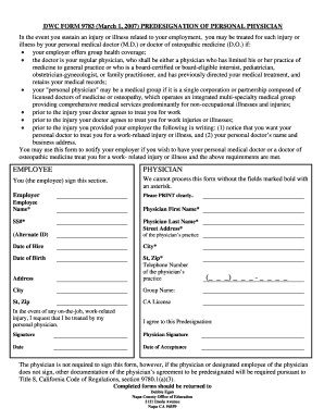 California DWC Form 9783
