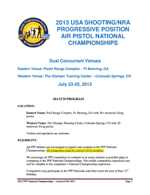 Shooting schedule template excel - 2010 national junior olympic progressive position air ... - USA Shooting - usashooting