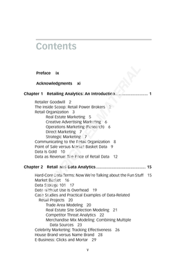 Chapter 1 Retailing Analytics An Introduction - media johnwiley com