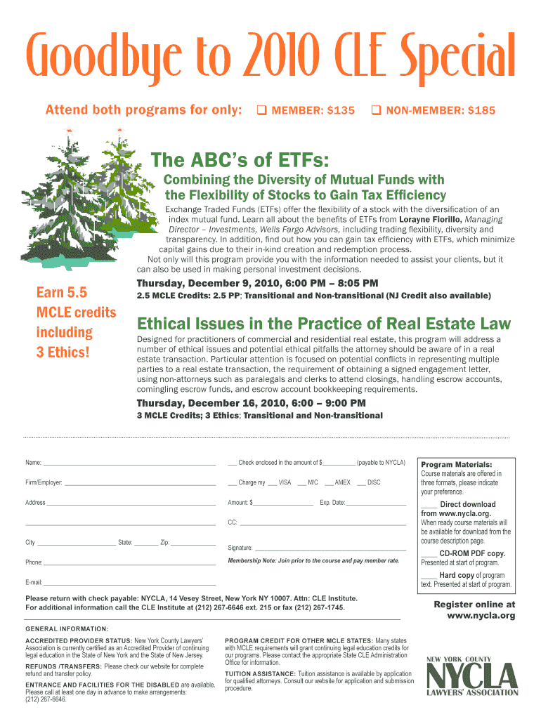 Fillable Online Nycla To Download A PDF File Of Goodbye To 2010 