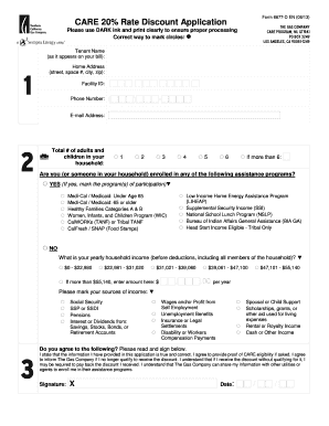 California CARE Discount Application