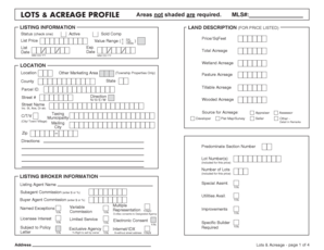 Real Estate Listing Form