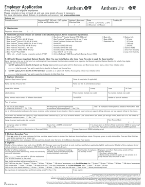 Employer Health Insurance Application