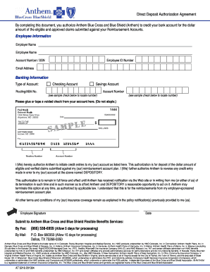 Direct Deposit Authorization Agreement