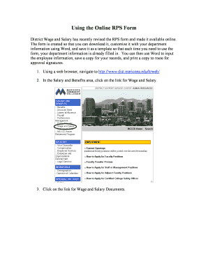 Pay increase form pdf - Using the Online RPS Form - gccaz