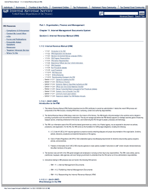 Internal Revenue Manual (IRM) Guide