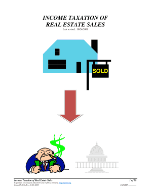 Income Taxation of Real Estate Sales