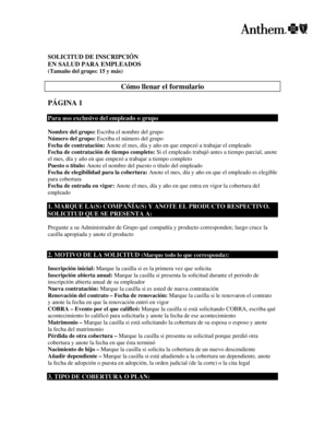 Solicitud de Inscripción en Salud para Empleados