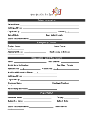 Patient Information Form