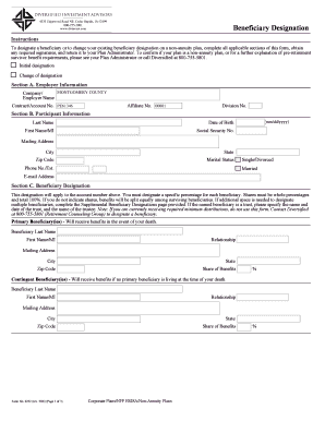 Beneficiary Designation Form